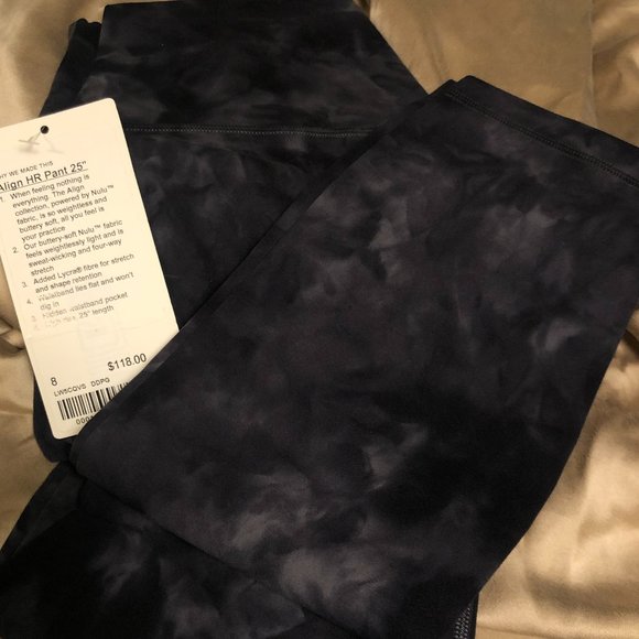 NWT lululemon Align HR Pant 25. Sizes 8 & 12. Diamond Dye Pitch/Graphite Grey - Picture 5 of 10